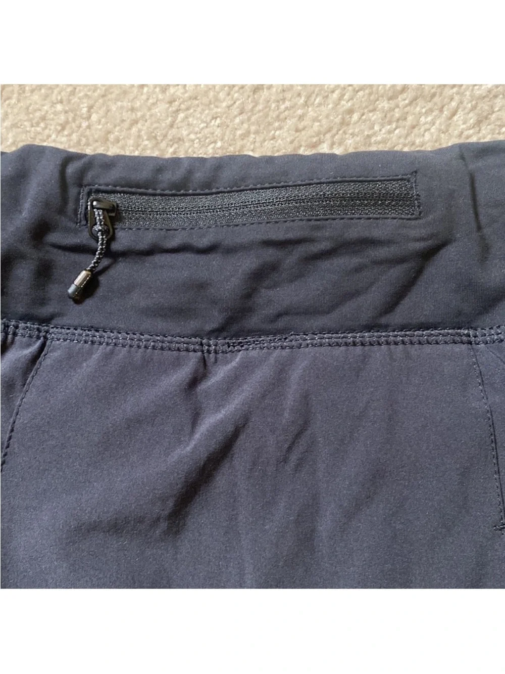 Lululemon black Athletic skirt with built-in biker shorts. Size 4